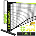 Bltend Pickleball Net 22FT Regulation Size Portable Pickleball Set with Net 4 Pickle Balls Court Marker Carry Bag and Tape Measure Pickle Ball Net Gifts for Indoor Outdoor Driveway