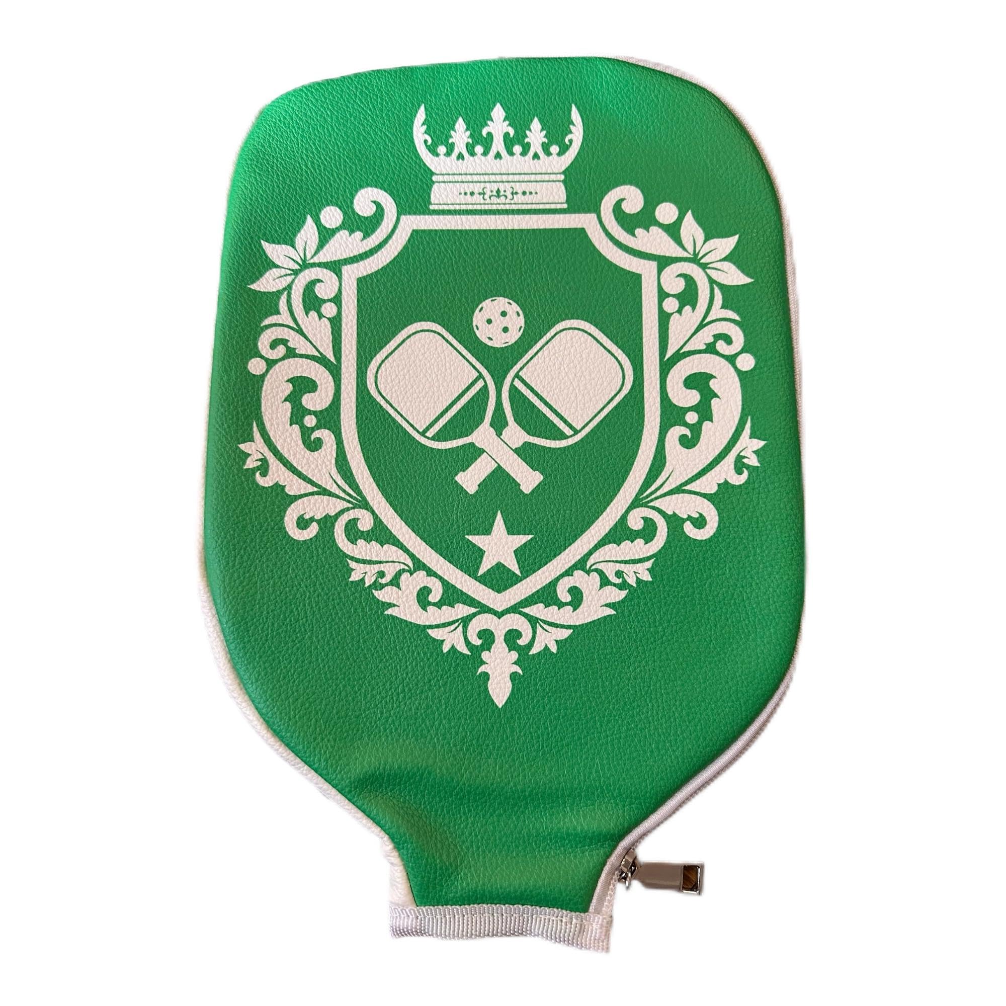 Pickleball Prep Pickleball Paddle Cover | Pickleball Paddle Protective Case | Pickle Ball Paddle Case | Racquet Sleeve | Paddle Sleeve | Protective Pickle Ball Padel Cover (Green with White Logo)