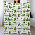 Personalized Pickle Gift Blanket for Pickles Lover Custom Blanket with Name for Adult Kids Funny Pickles Soft Flannel Throw Blanket for Sofa Bed Home Decor (Custom Pickle 5 40"x50" - Kids/Baby)