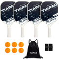 Tiapad Pickleball Paddles Set of 4/2 USAPA Approved Pickle Ball Paddle Set of 4 Fiberglass Pickle Ball Rackets 4 Pack PP Honeycomb Core Lightweight for Beginner