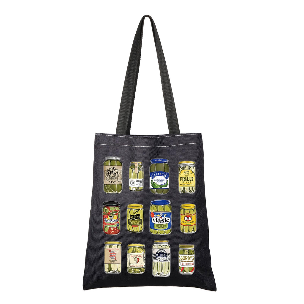G2TUP Pickle Gift Pickle Lover Tote Bag Canned Pickles Handbag Pickled Food Enthusiasts Gift Canning Enthusiasts Gift (Pickle Lover TB B)